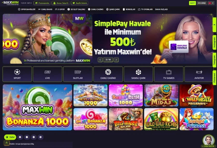 Maxwin ekran görüntüsü